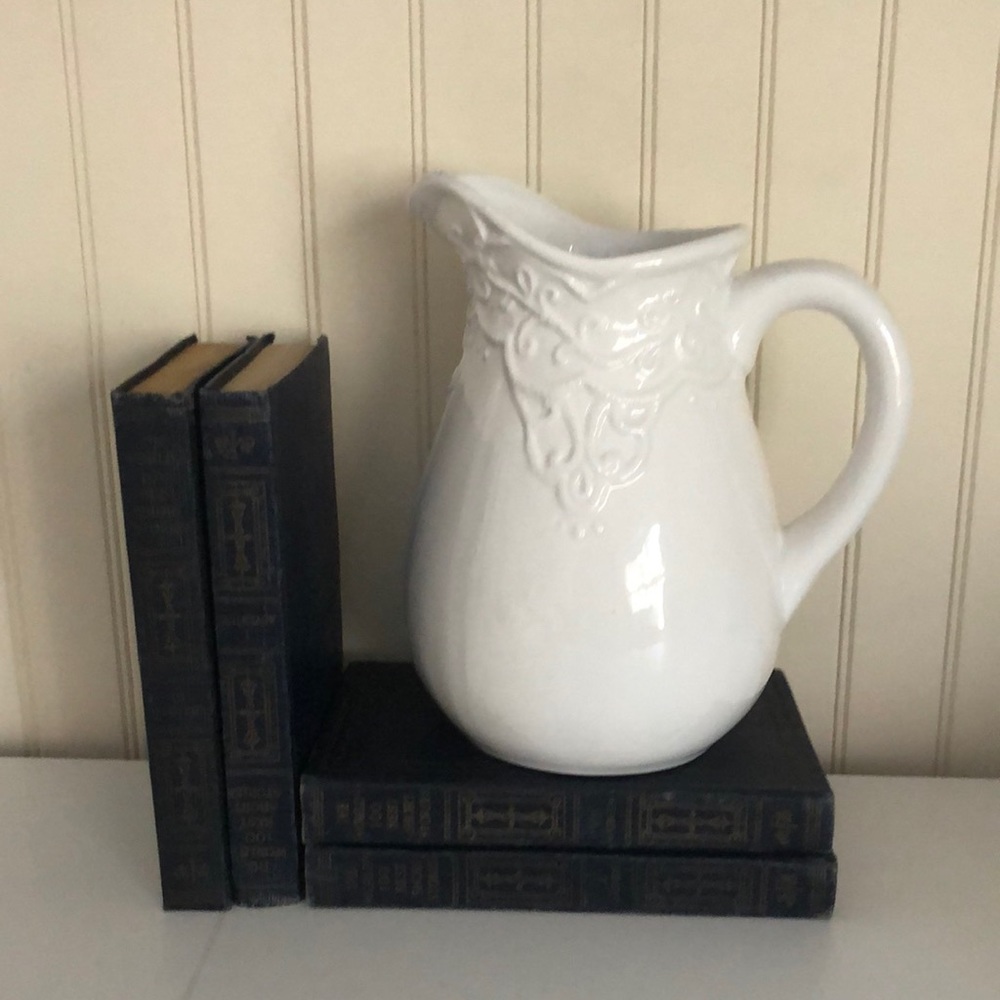 Petite White Porcelain Pitcher